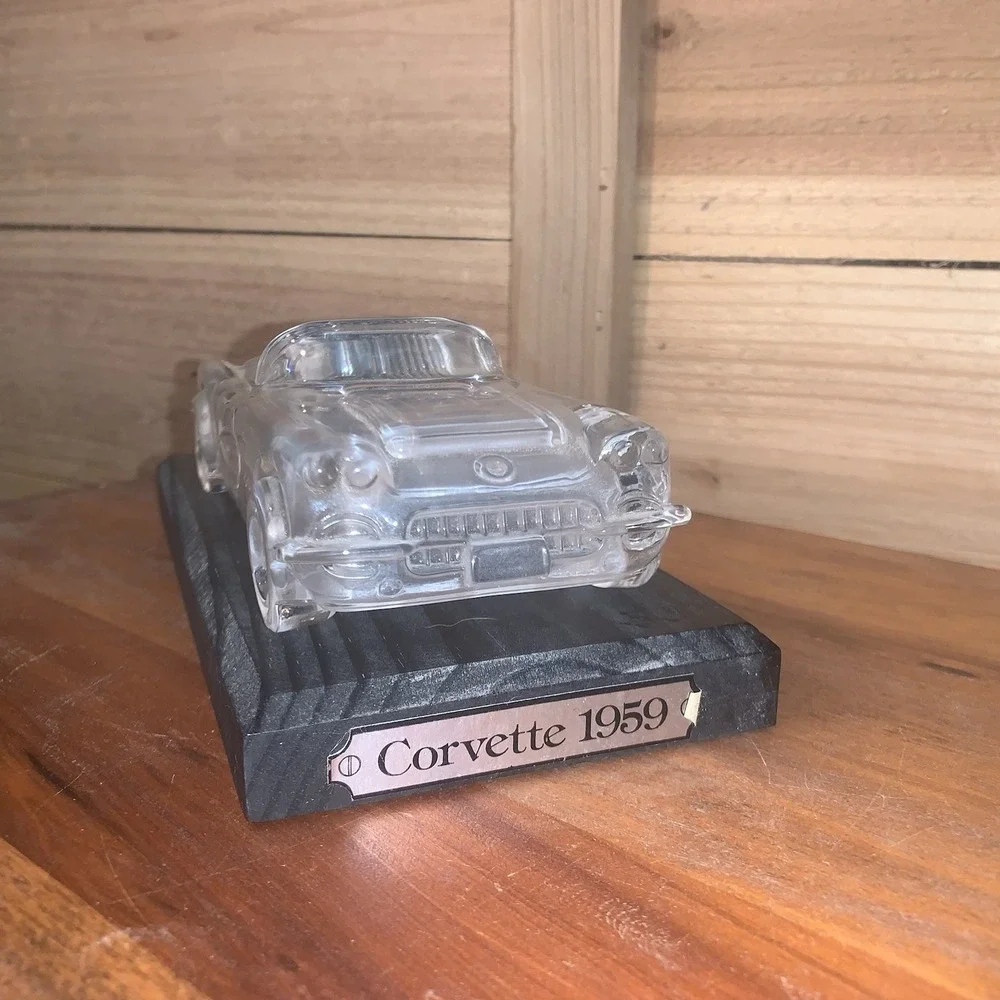 1959 Hofbauer Corvette Glass Frosted Crystal Car Model 7